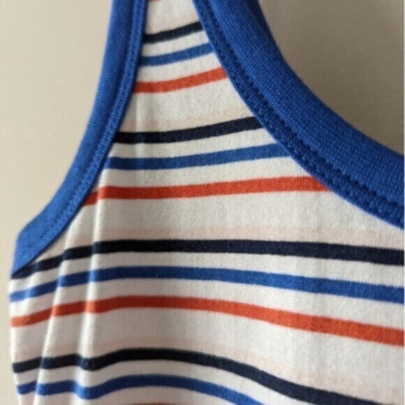 Zara cotton striped sleeveless multicoloured midi dress - Picture 3 of 6